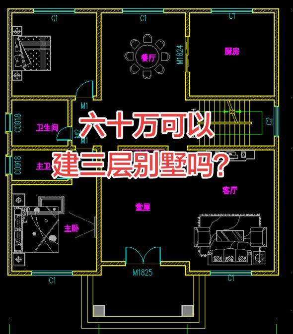 大家说，60万可以建别墅吗？？？别墅设计自建房农村自建别墅自建房农村