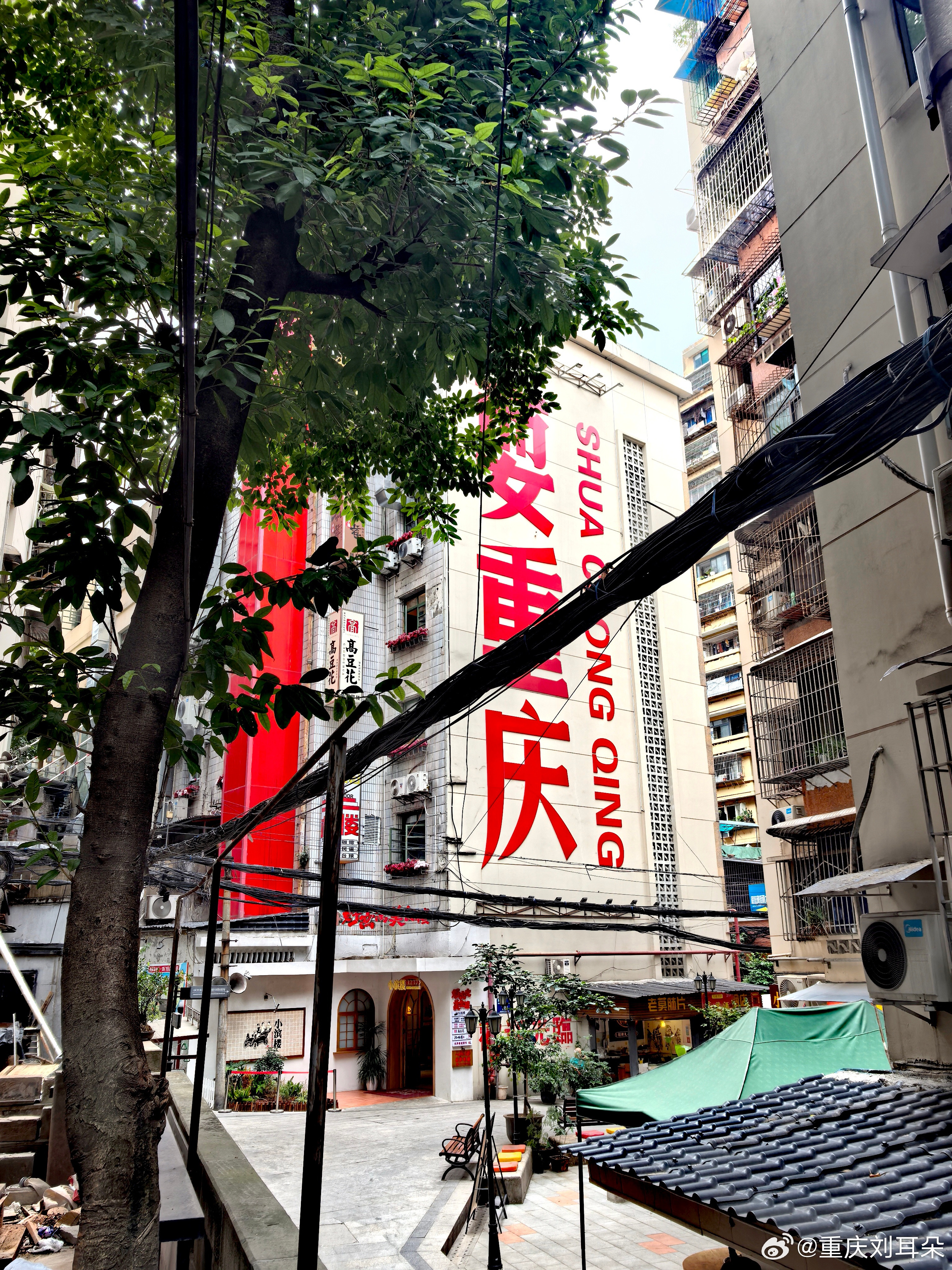 从定远门的古城墙遗迹出发，触摸老重庆十七门的历史余温。拐进老居民楼，遇见复古红墙大字“我爱重庆”，山
