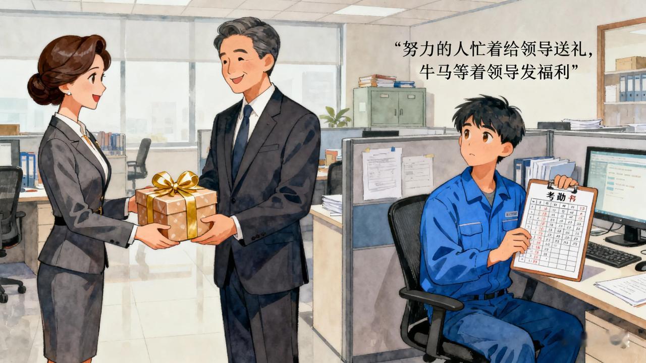 看到两句话很警醒：努力的人已经开始给领导送礼了，而牛马还在等着领导给你发福利
