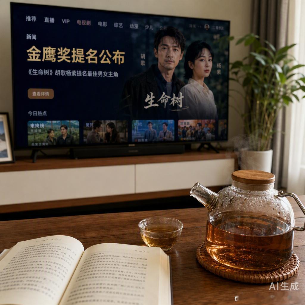 金鹰奖提名名单刚出，《生命树》拿了7项提名，成了本届最大的赢家。看了一圈表演类提