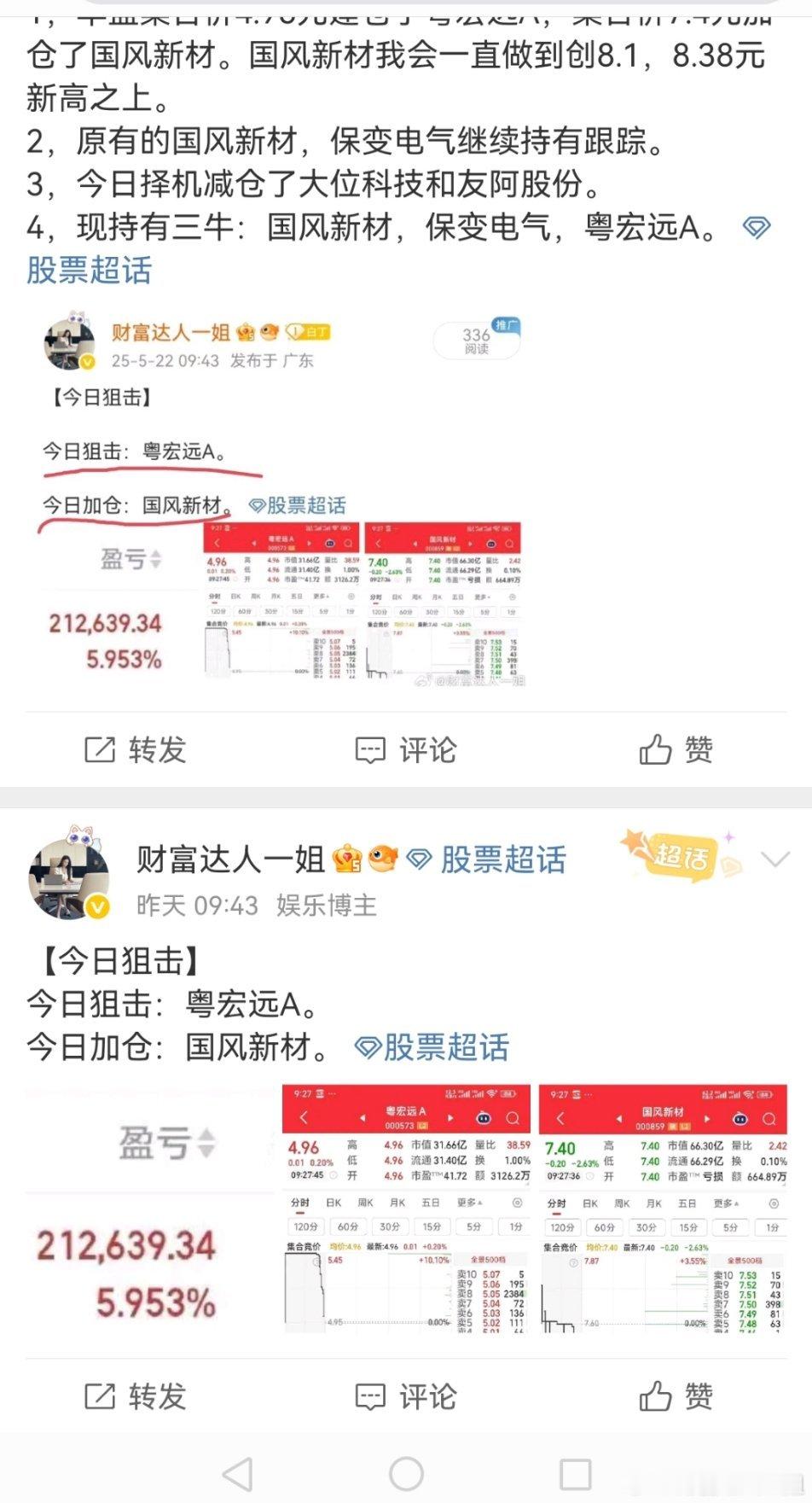 漂亮！又是一次精准判断精准分析！我们的$国风新材sz000859$崛起[66