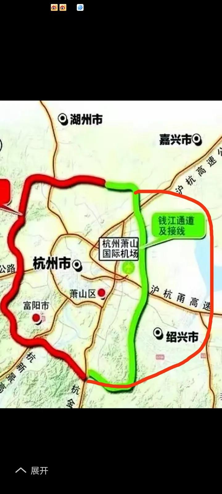 浙江：省会城市杭州都市圈新环线三层高架高速公路，即将2025年开工了！500亿
