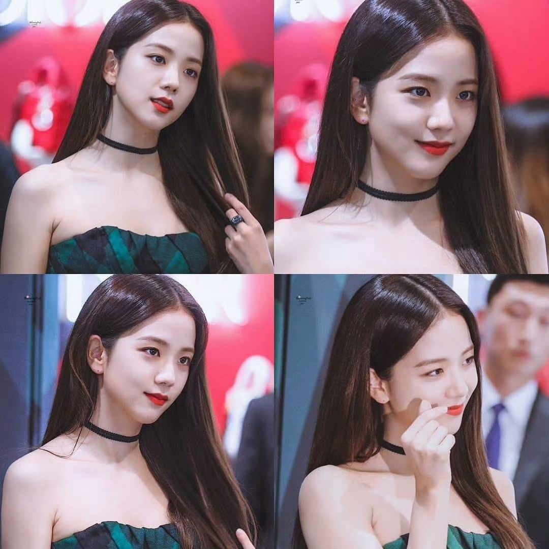 金智秀Dior路透金智秀绿裙呢女神19年的绿裙子～​​​