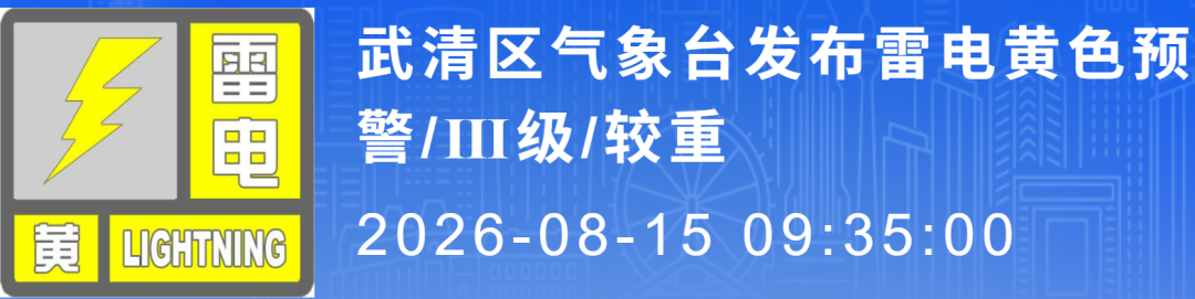 刚刚, 宝坻区、武清区预警!