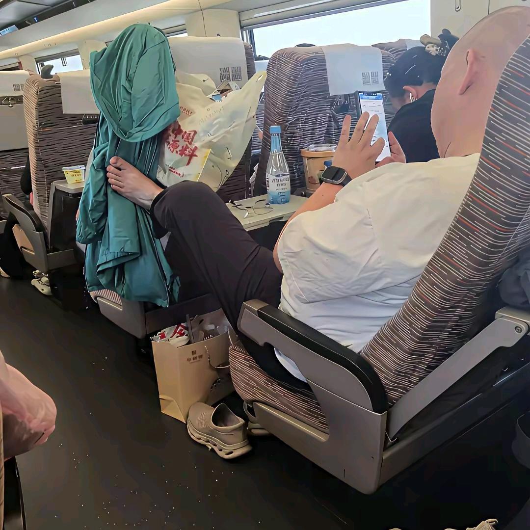 高铁这种自私乘客真的忍不了，太没公德心高铁碰到一类乘客真的让人崩溃，座椅直