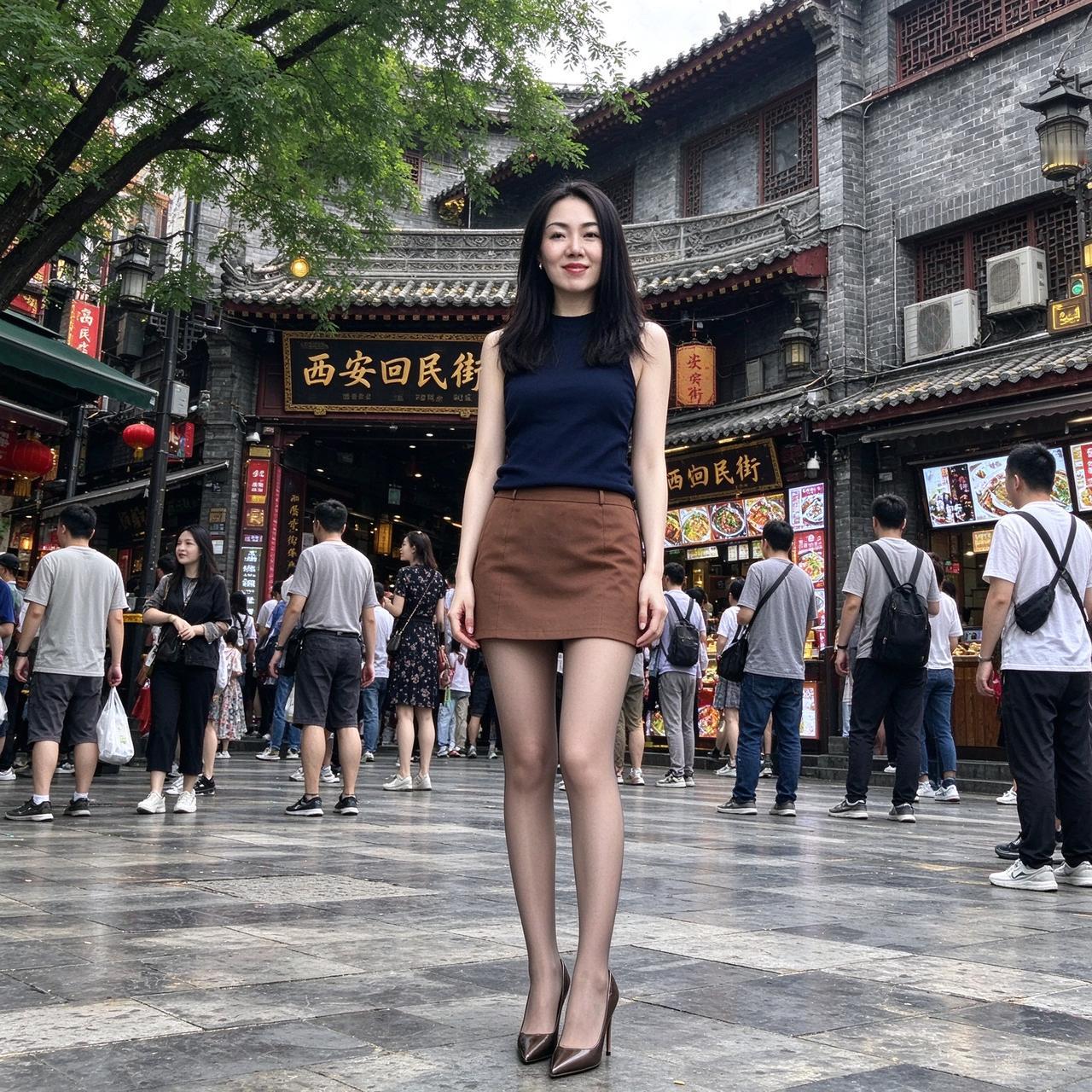 漫步西安回民街｜青砖红灯笼，藏着长安最浓烟火气✨走进钟鼓楼下的回民街，红灯笼沿