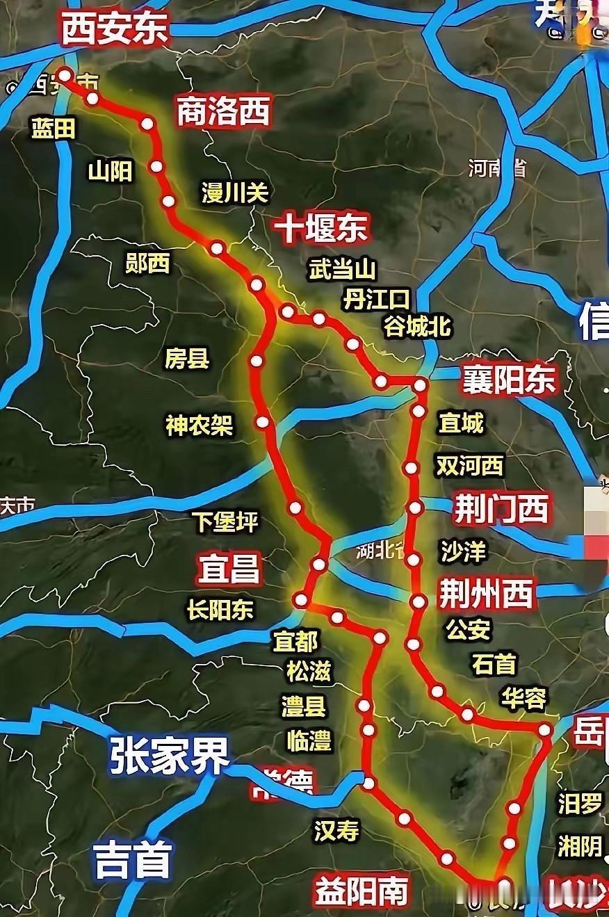 西安到长沙的两条高铁路线都还不算靠谱。东线方案随着西武高铁的开通，从西安到荆州这