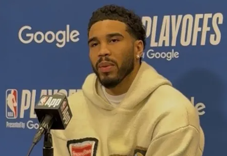 NBA季后赛首轮G6，凯尔特人球员杰森-塔图姆接受媒体采访，谈及即将到来的系列赛