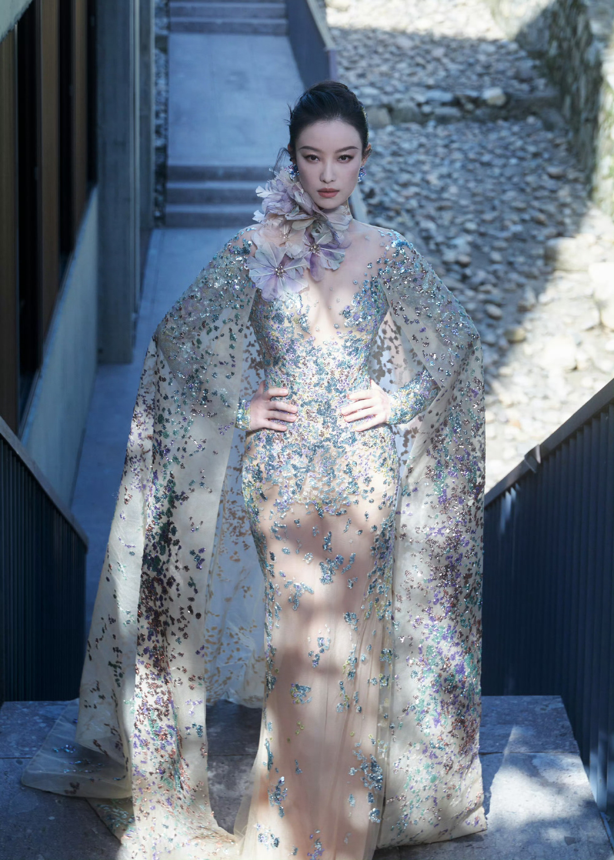 倪妮｜栩栩华生时尚文化大赏礼服：ElieSaab2022春夏高定系列​​​