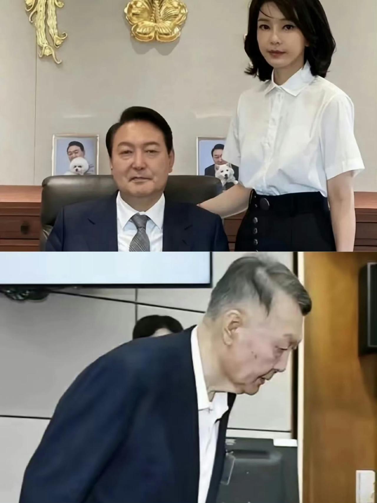 人的精气神真的很重要！尹锡悦下台也不过半年多时间，最新出镜画面中的他已经满头白