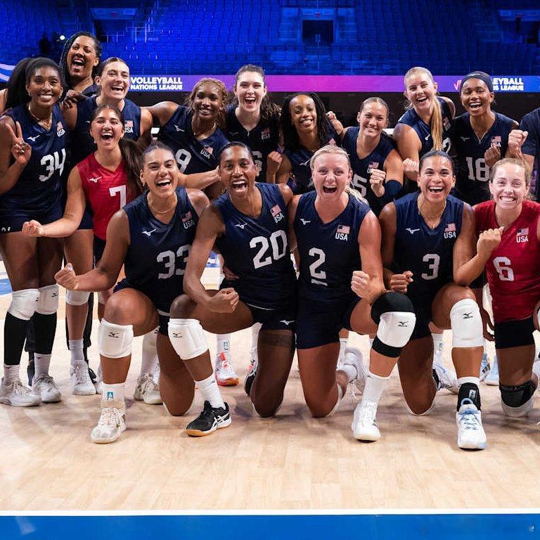 2025世界女排联赛🇺🇸美国女排在VNL总决赛8进4比赛中出局，最终位列