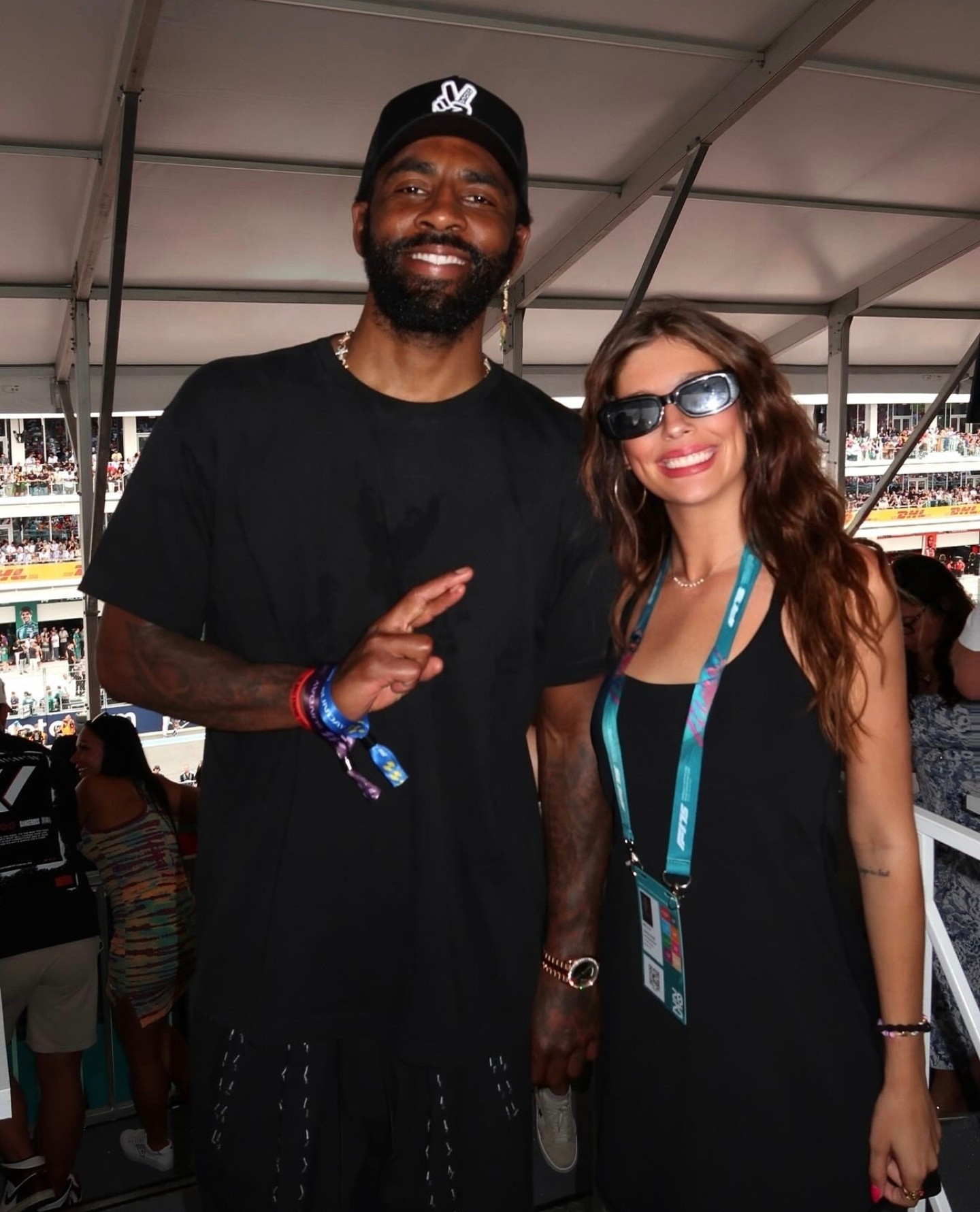欧文周末在迈尔密看F1nba欧文​​​