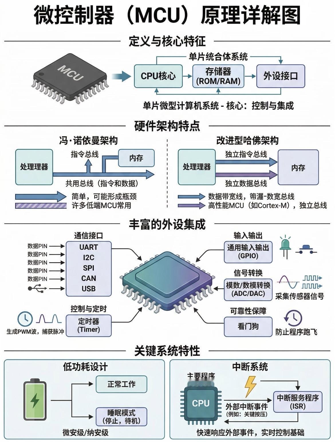 什么是MCU?MCU全称MicrocontrollerUnit，翻译过来就是微