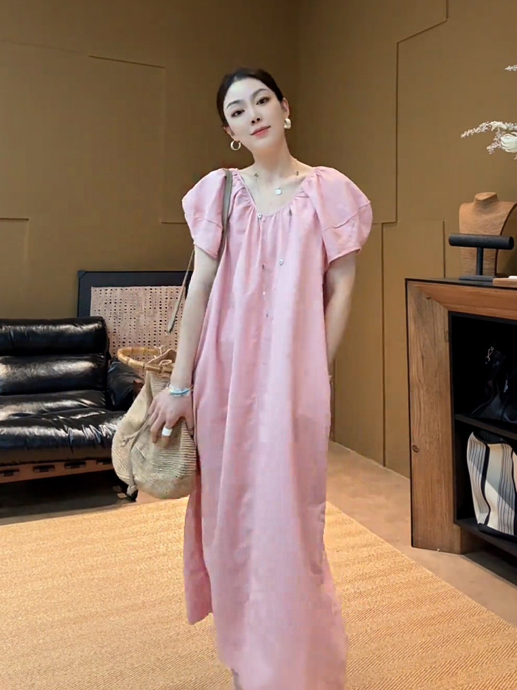 OOTD|粉色连衣裙穿搭