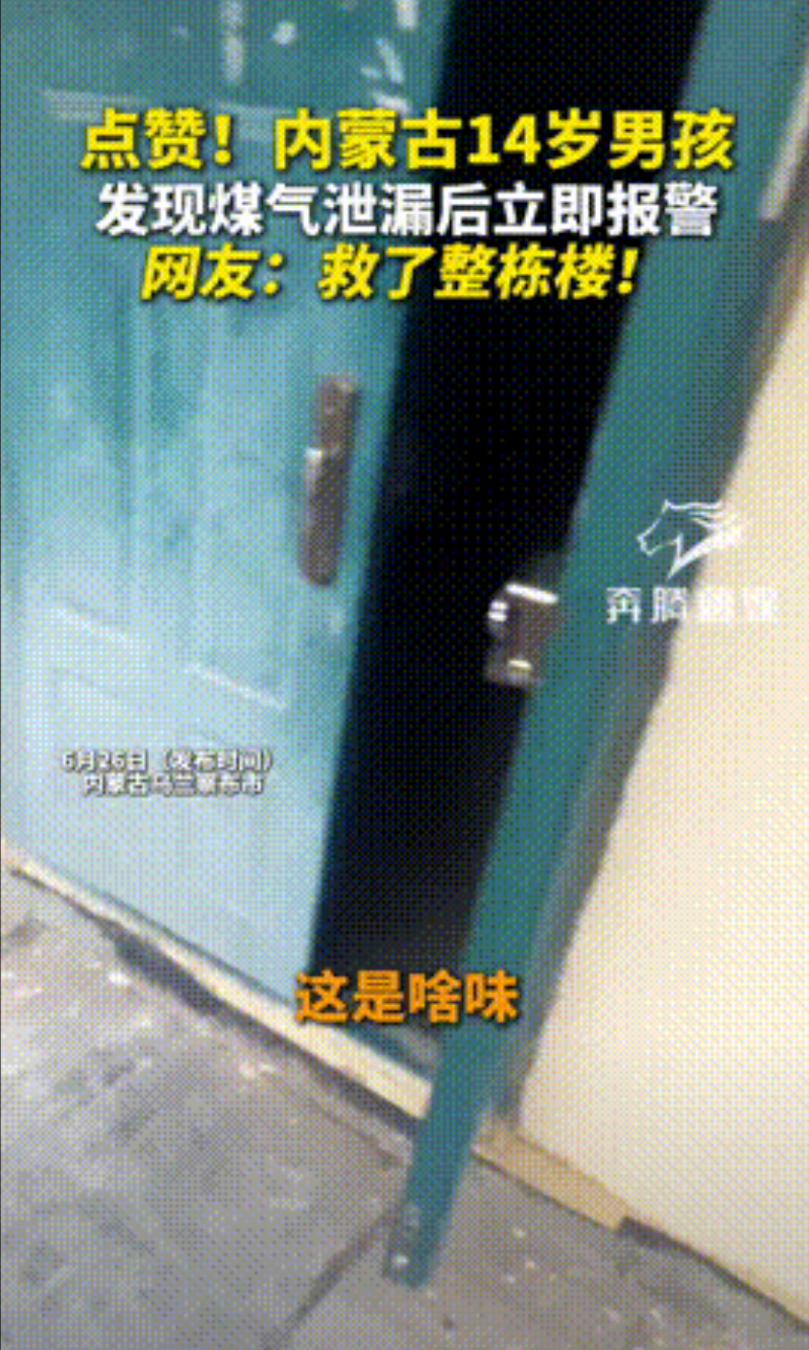 “此子必成大器！”内蒙古，一14岁男孩在小区楼下闻到奇怪味道，在四处寻找来源后，