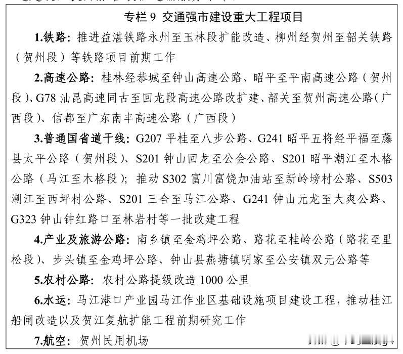 贺州十五五铁路规划，两条铁路项目列入贺州十五五规划纲要，2026年已公布出炉