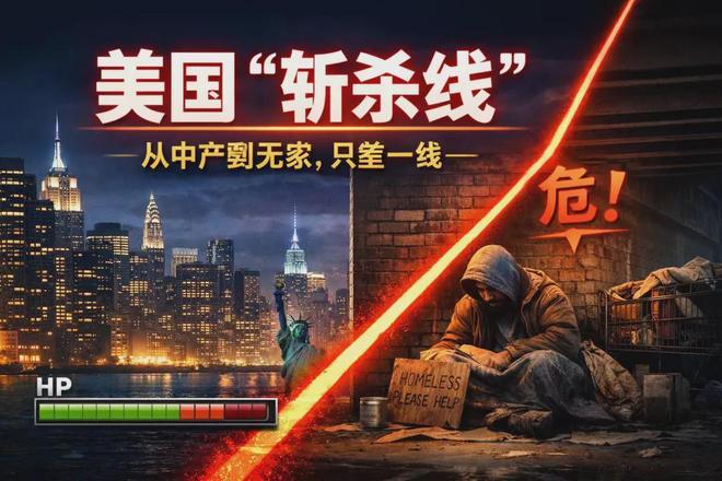 掉下斩杀线的美国人为何不能降低美国用人成本?美国经济一个很扎心的死穴，"斩杀