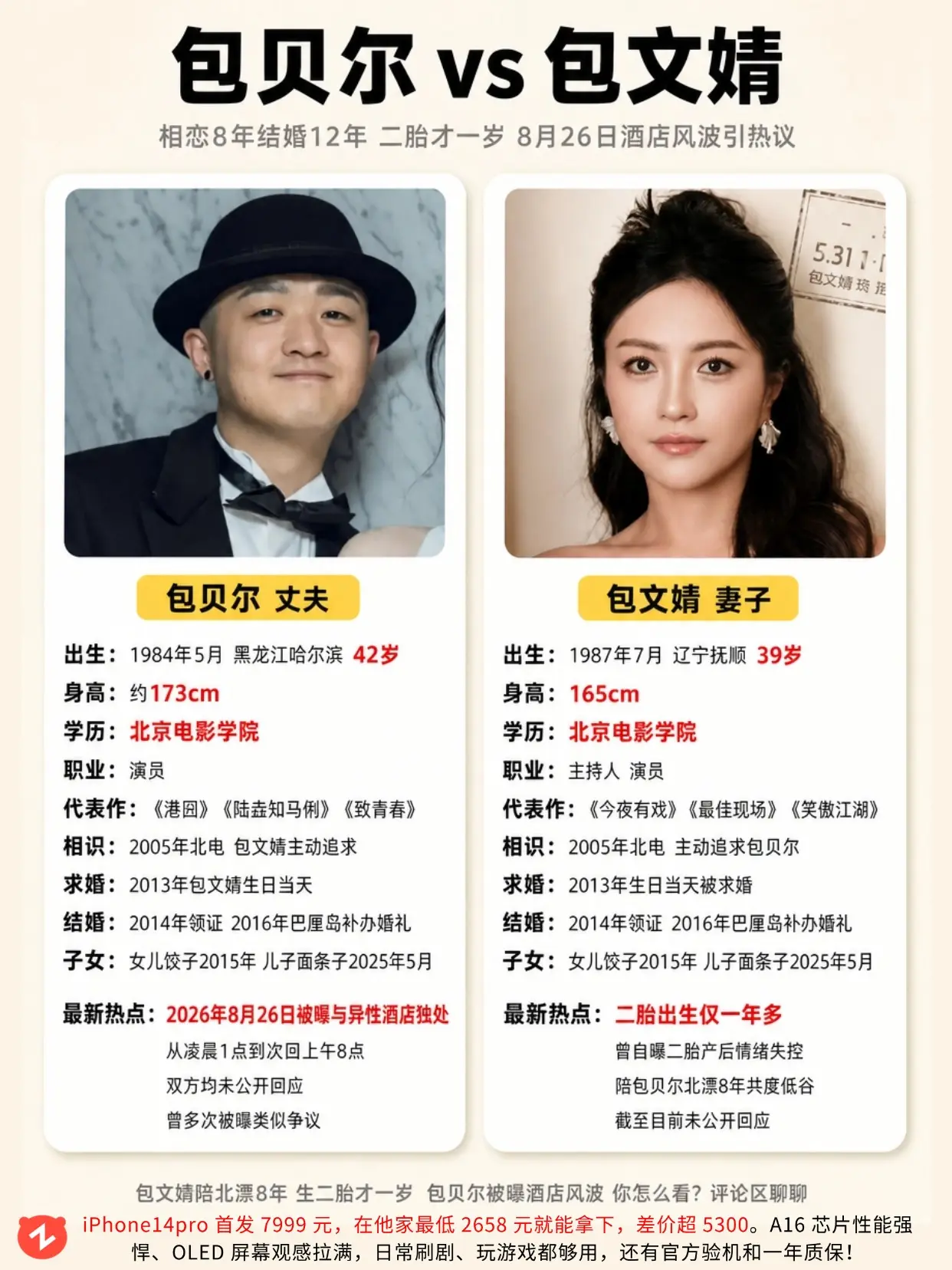包贝尔和包文婧，12年长跑的爱情怎么样了。
