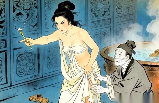 说明朝的张嫣皇后。丈夫刚咽气，尸骨未寒，一个太监就摸进了她的寝宫。当时她正准