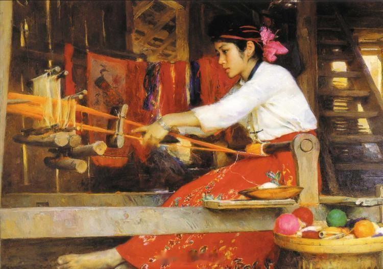 旅美艺术家张文新油画人物作品欣赏他的画首先是使人感受到美，很容易理解，很利于消化