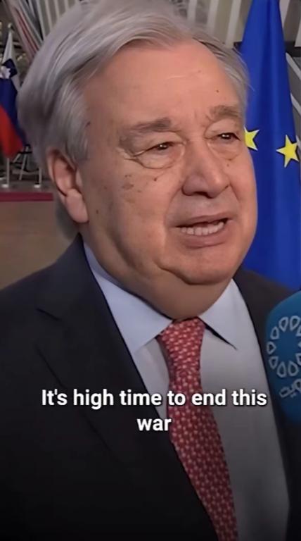 联合国秘书长古特雷斯19日发文说：“我有两条明确的信息：第一条，给美国和以色列