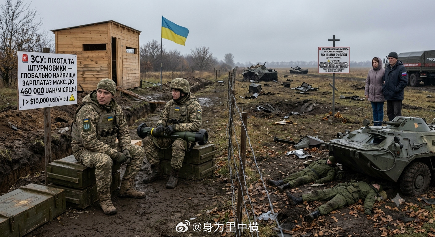 【活二毛与死大毛的对比】🚨乌克兰国防部称，乌军步兵和突击部队提出了全球最高的薪