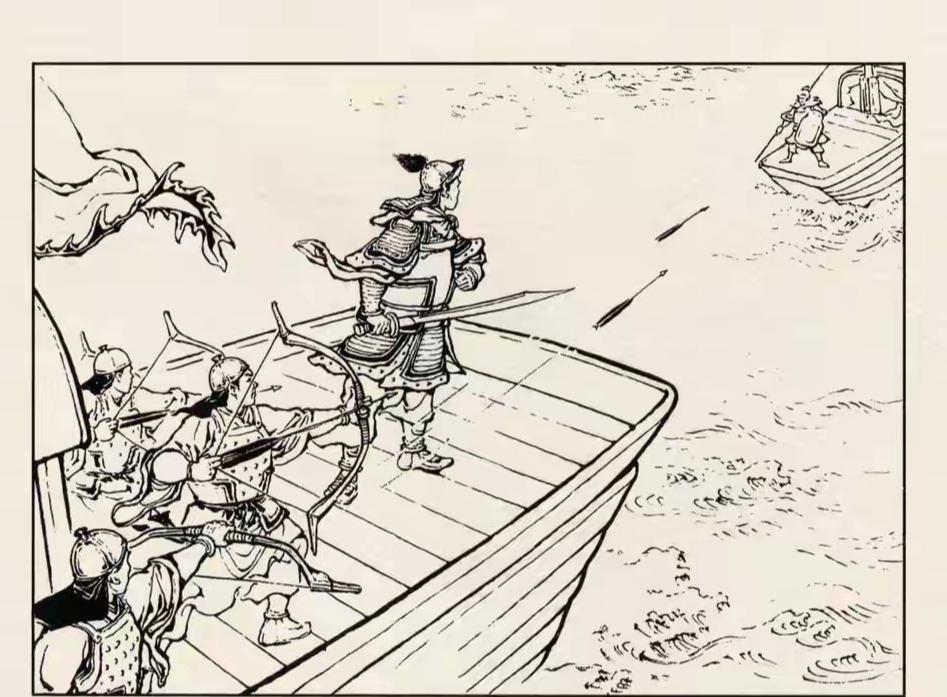 三国演义连环画：这员曹军大将是谁？他左臂横胸，威风凛凛！此英雄姿态只有关羽摆出过