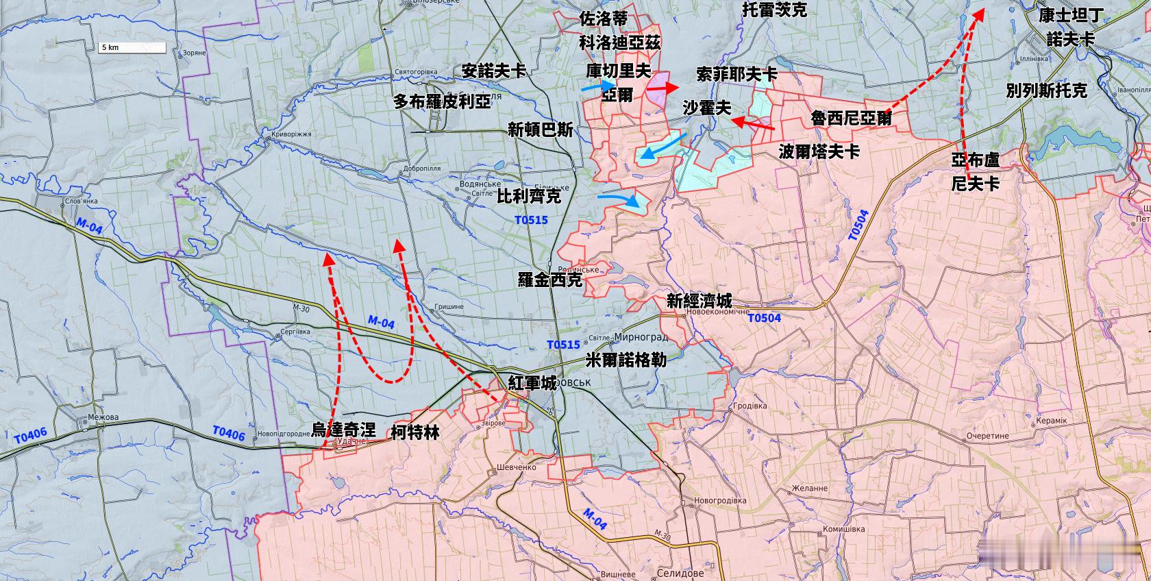 截至目前為止，多布羅皮利亞突出部我們仍然劃為俄羅斯控制，其主要原因有二。首先是烏