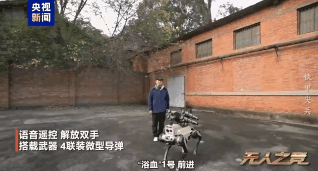 人类科技发展令人震憾！近日，看了央视播出的机器狼群可以与天上无人机协同巷战的画