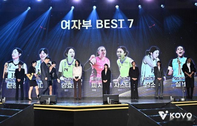 国际排坛动态韩国女排2025-26赛季韩国V联赛最佳阵容女子部：席尔瓦（接应）
