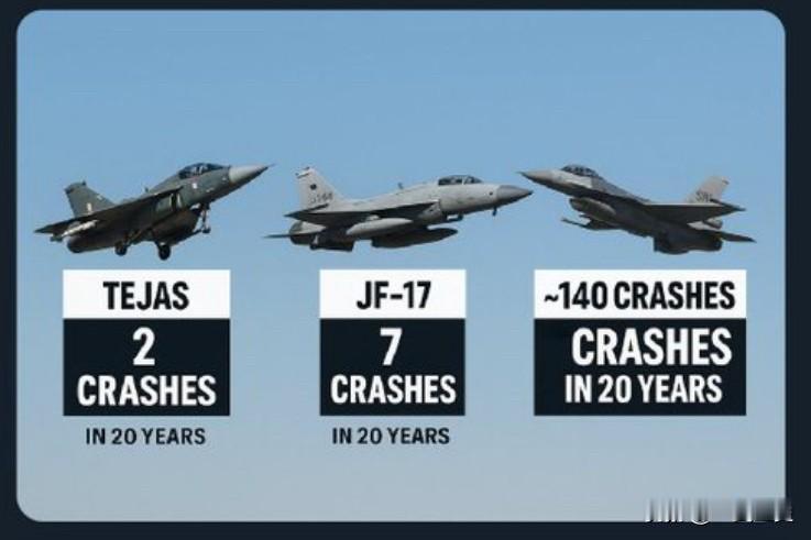 用数据打脸，虽然Tejas又坠毁了，但你绝对不能怀疑它的安全性。因为三哥家网友给