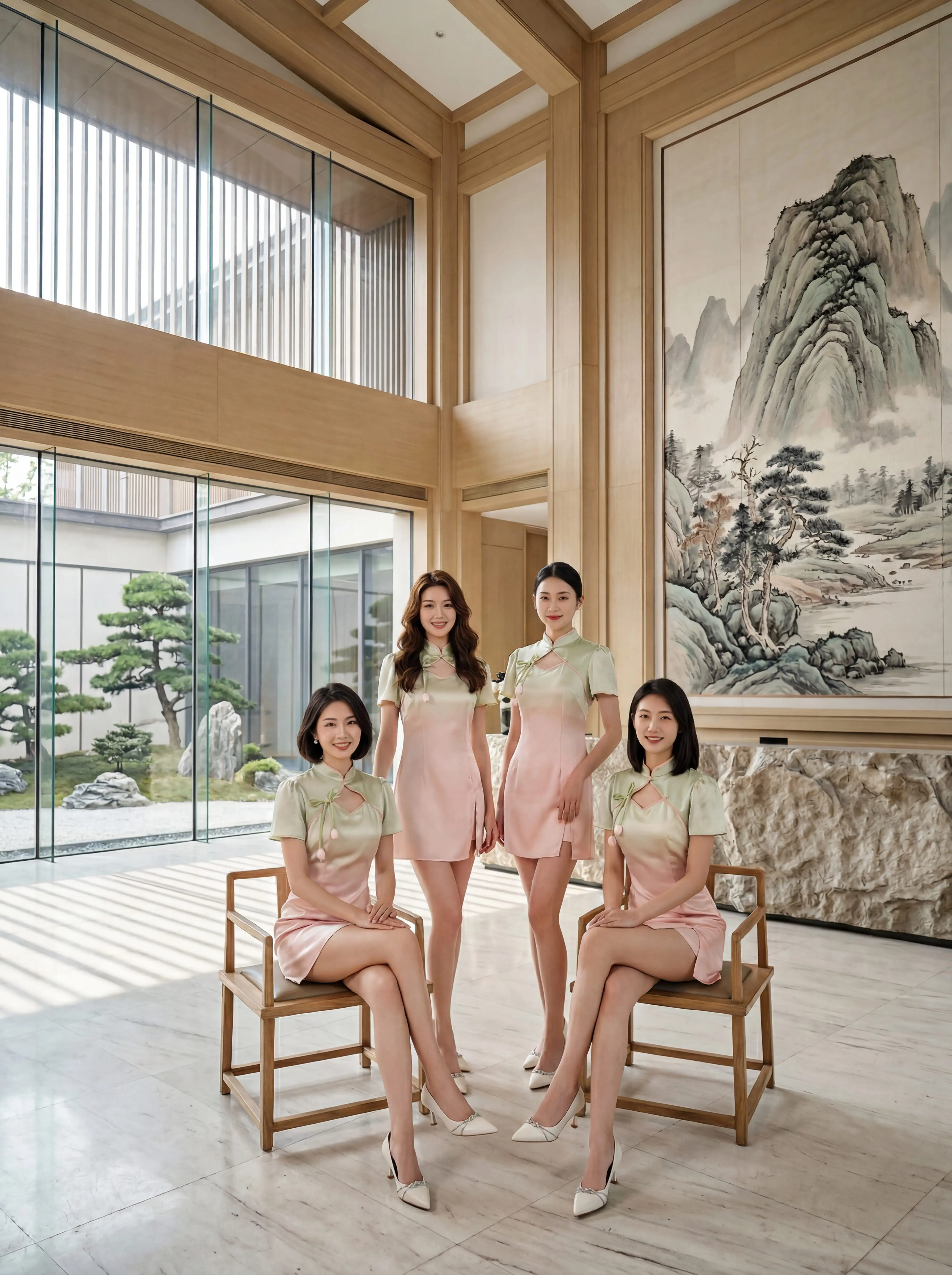 春日氛围感拉满的新中式工装。立领 + 小飞袖 + 郁金香立体花 短款开...