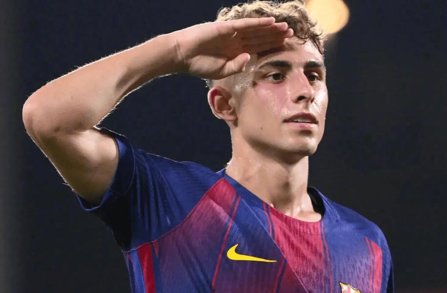 德国转会市场在今日更新西甲球员身价，在球员涨幅方面，巴萨中场费尔明上涨3000万