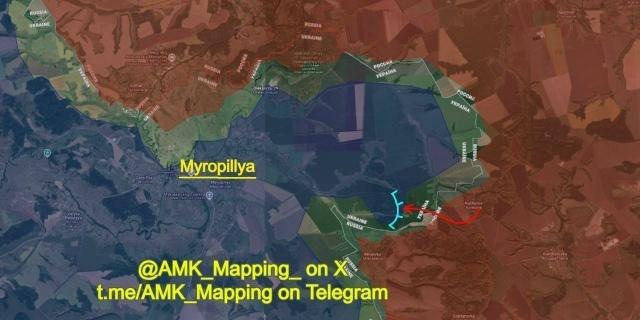 有报告称，俄军可能开始一项有限行动，夺取苏梅地区靠近美罗皮利亚村的一小块领土飞地