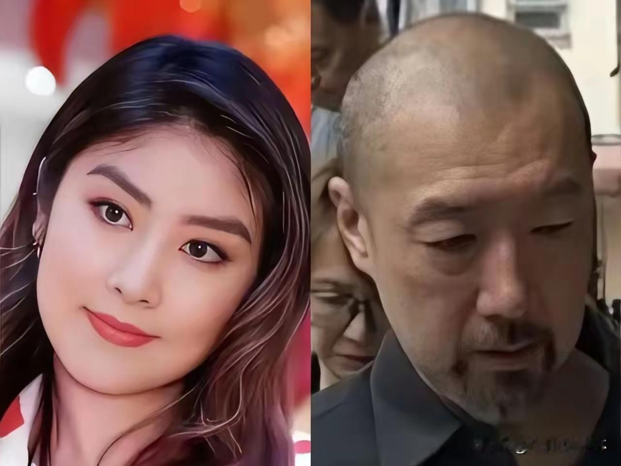 陈慧琳真是厉害，生生把老公熬成两代人了。曾经他老公也是眉目清秀的，主要是她太显年
