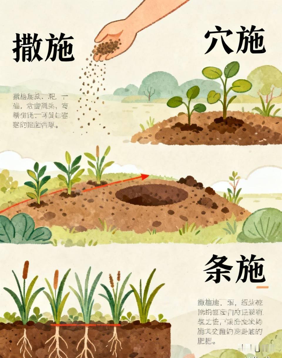 小菜园施肥，撒施、穴施、条施怎么选不少种菜新手施肥分不清方法，三种方式差距