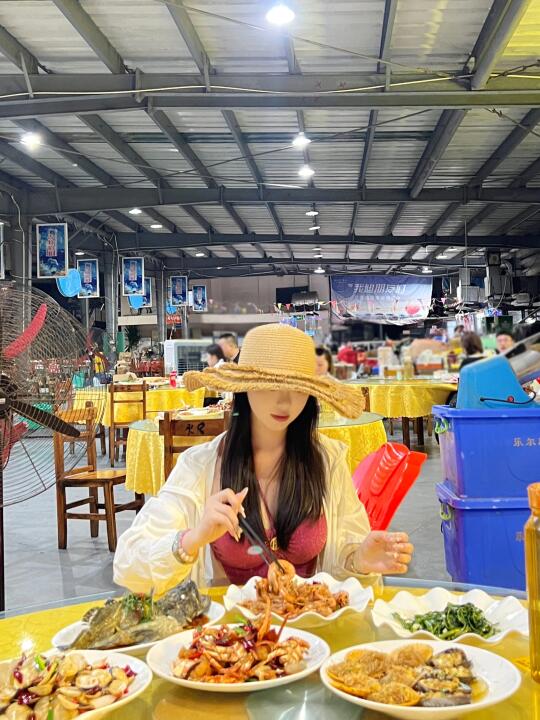 李小璐三亚同款海鲜加工店！打卡来了