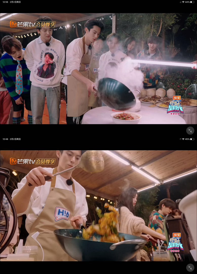 王鹤棣做演员做饭都精彩亲爱的客栈腌制配菜炒锅底，油泼干辣椒，每步都游刃有余。隔