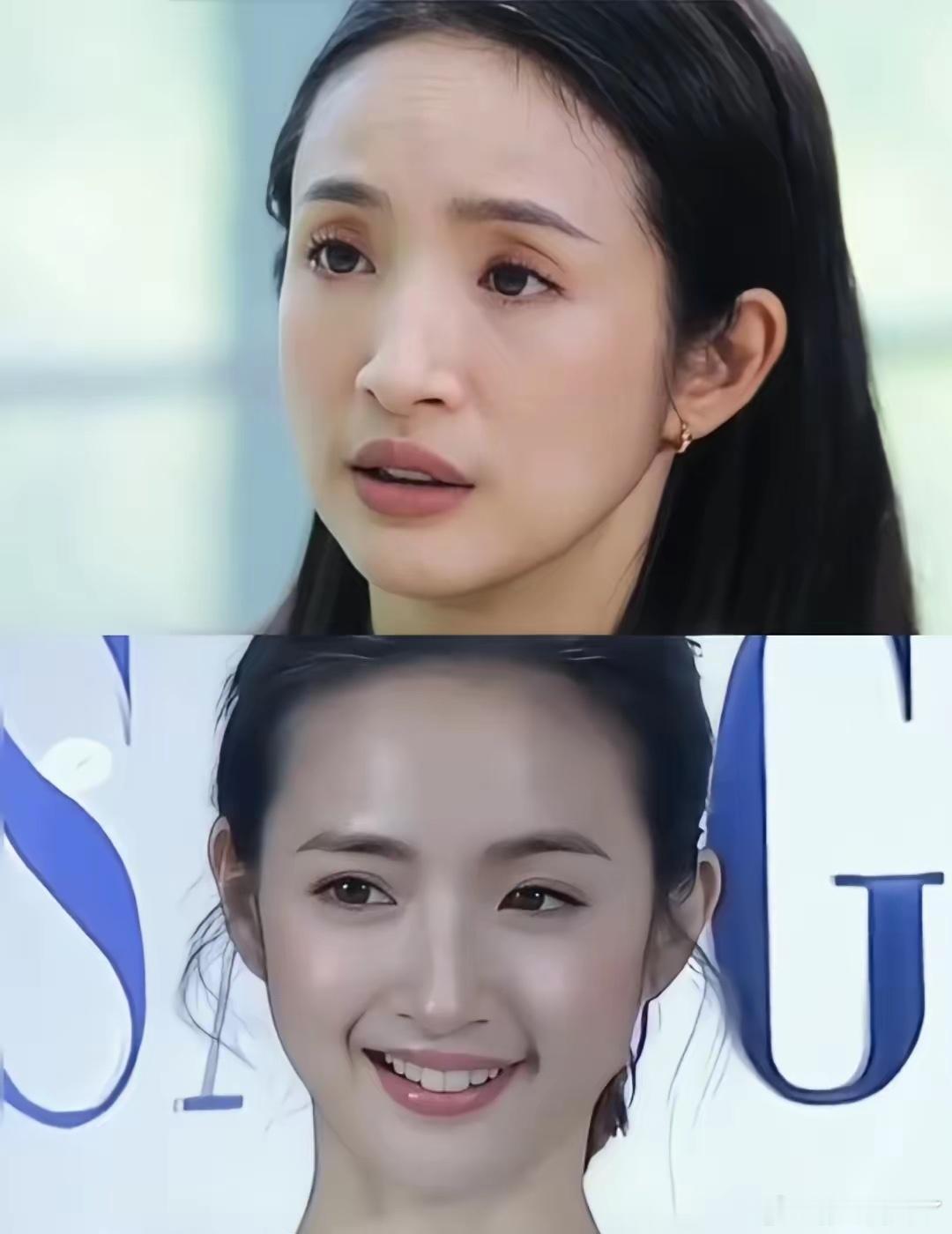 她的眉眼好直观。。。早期很灵动，为啥后面凹陷这么严重