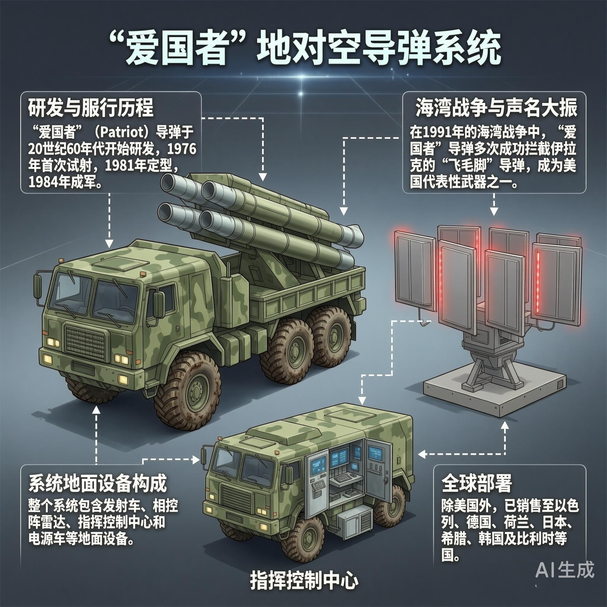军事ai新视野“爱国者”地对空导弹系统“爱国者”（Patriot）导弹是美国雷