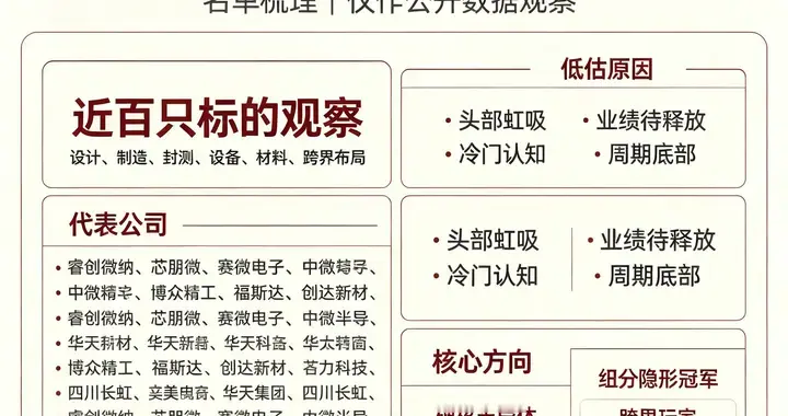 展望! 芯片赛道被严重低估的优质股(附名单)