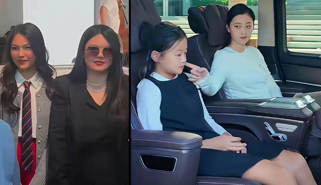 李湘女儿和梅婷女儿一对比，原来气质这东西，真不是用钱就能砸出来的！李湘是按纯种贵