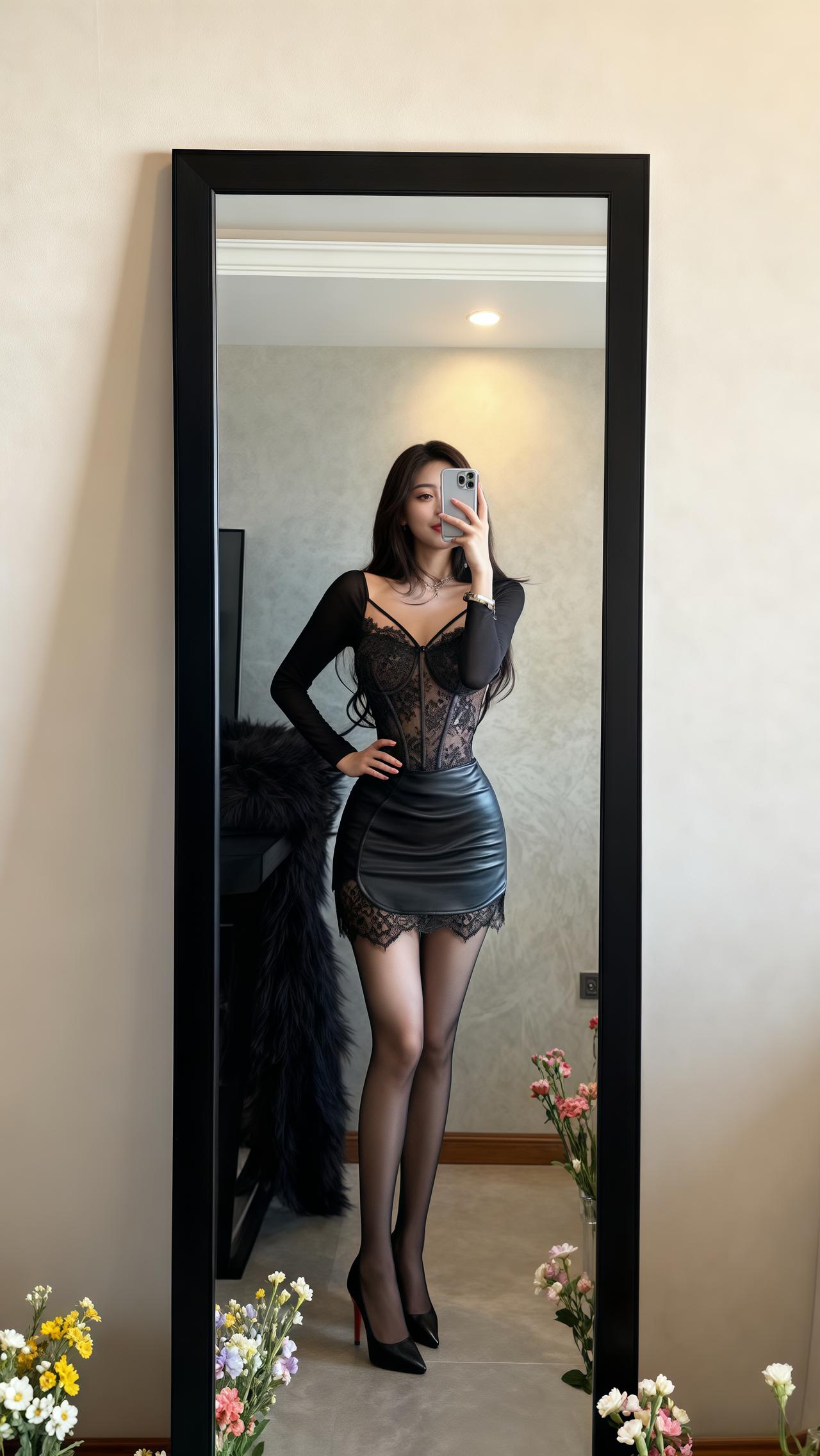 辣妹穿搭黑色高级感穿搭御姐风