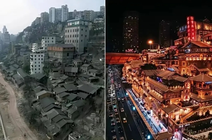 同一个地方，相隔30年。