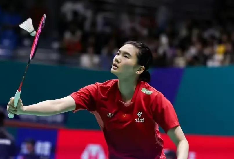 韩悦，不要被安洗莹吓倒7月26日，中国羽毛球公开赛女单半决赛，韩悦挑战安洗莹。