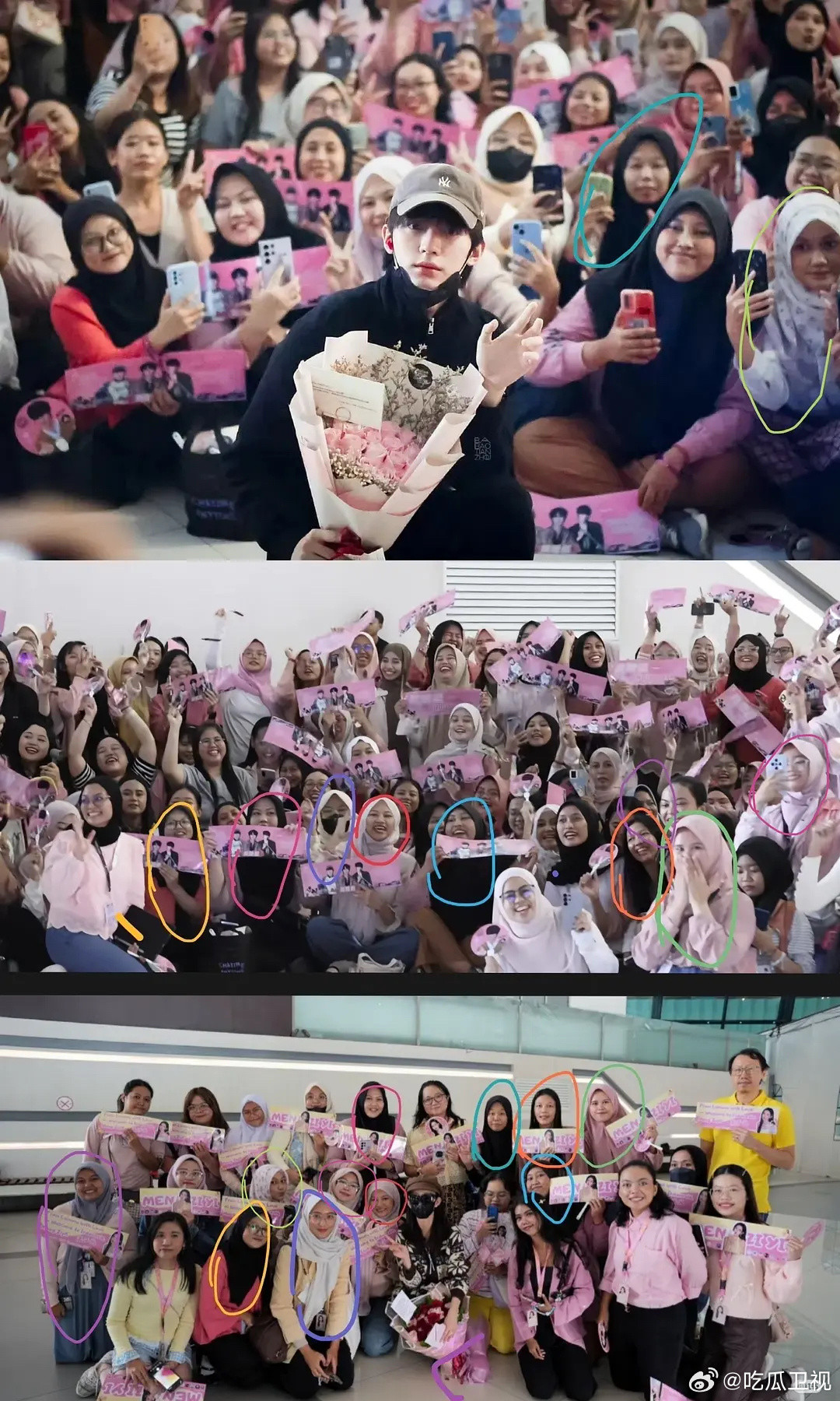 有网友发现周翊然孟子义，印尼同批粉丝，追星女孩追好几个也很正常吧？