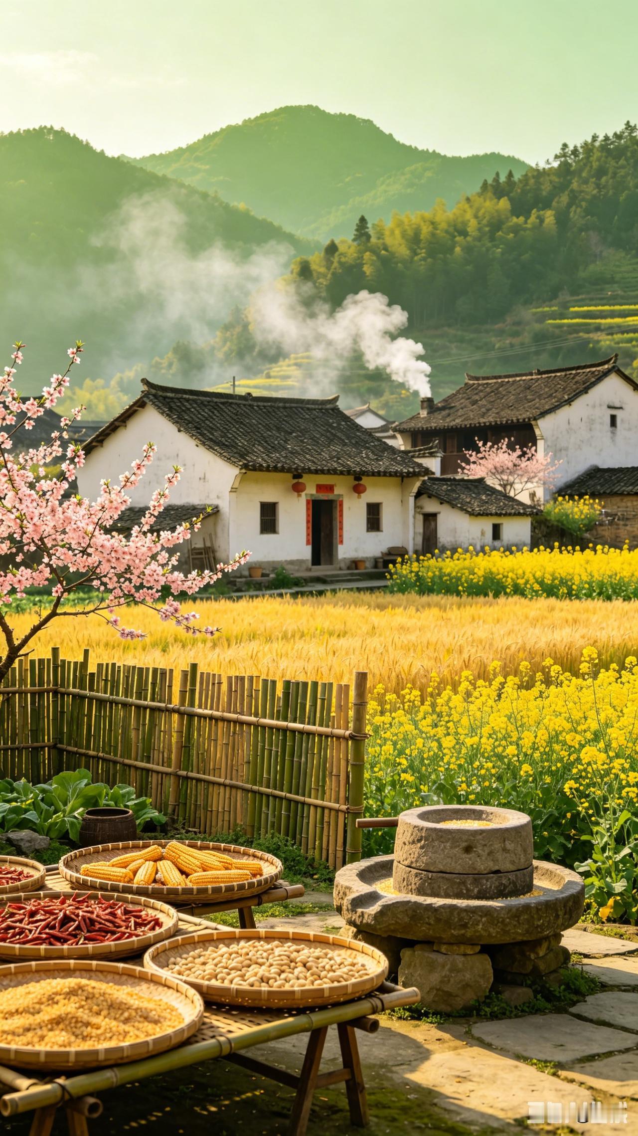 小时候拼命想逃离的地方，如今成了最想回去的故乡。记忆里的乡村就是这个样子：清晨