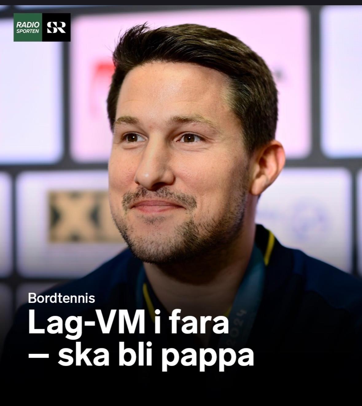 卡尔森要做爸爸啦——可能无缘伦敦团体世乒赛！3月17日，卡尔森在采访中表示：