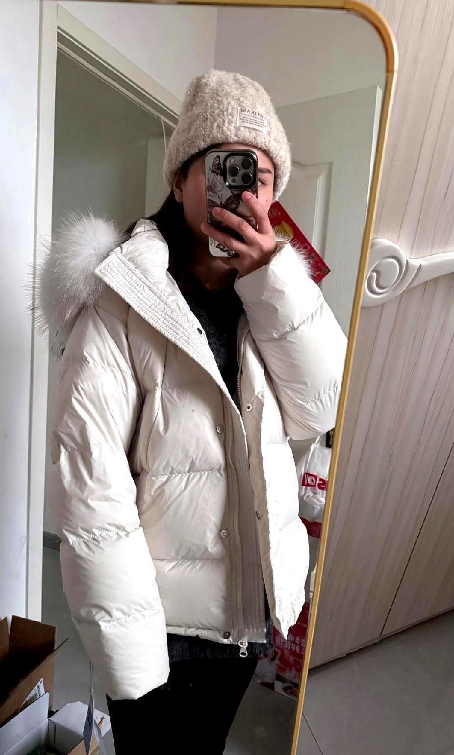 锦纶羽绒服=廉价？别被坑了我去年也嫌弃面料，差点退掉一件95绒200g的白