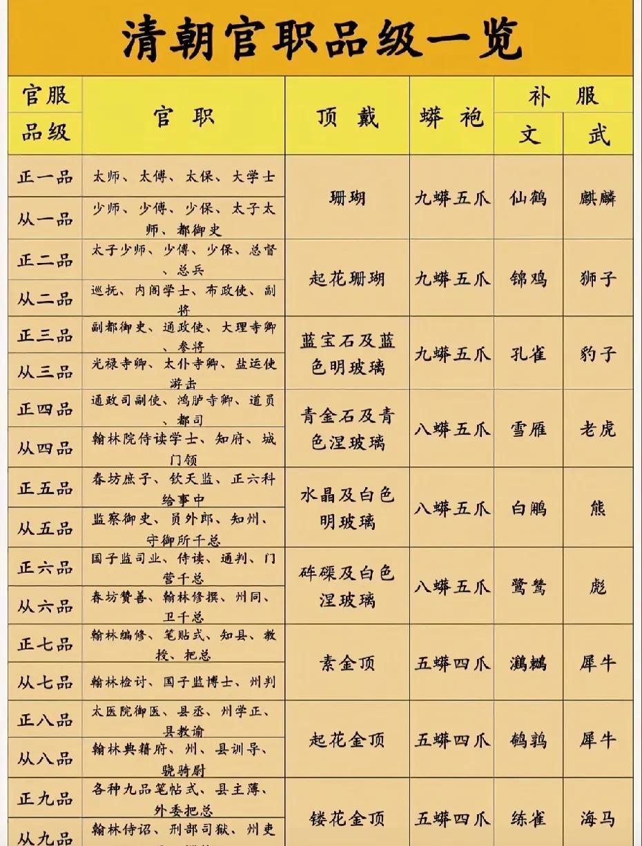 一眼看懂清朝官员等级！顶戴、蟒袍、补服都有哪些讲究呢？清朝官员的“顶戴花翎”可